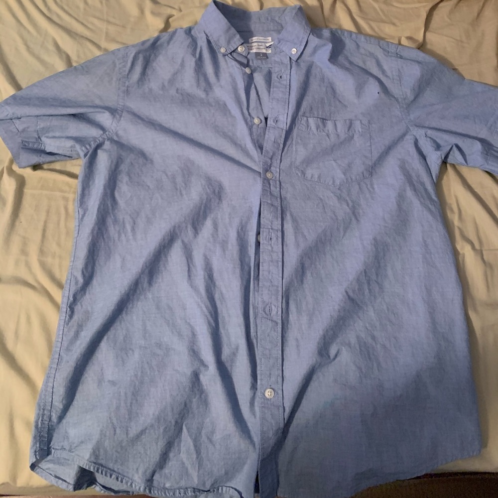 Old navy light blue button up shirt